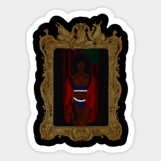 Blacc Mona Lisa Sticker